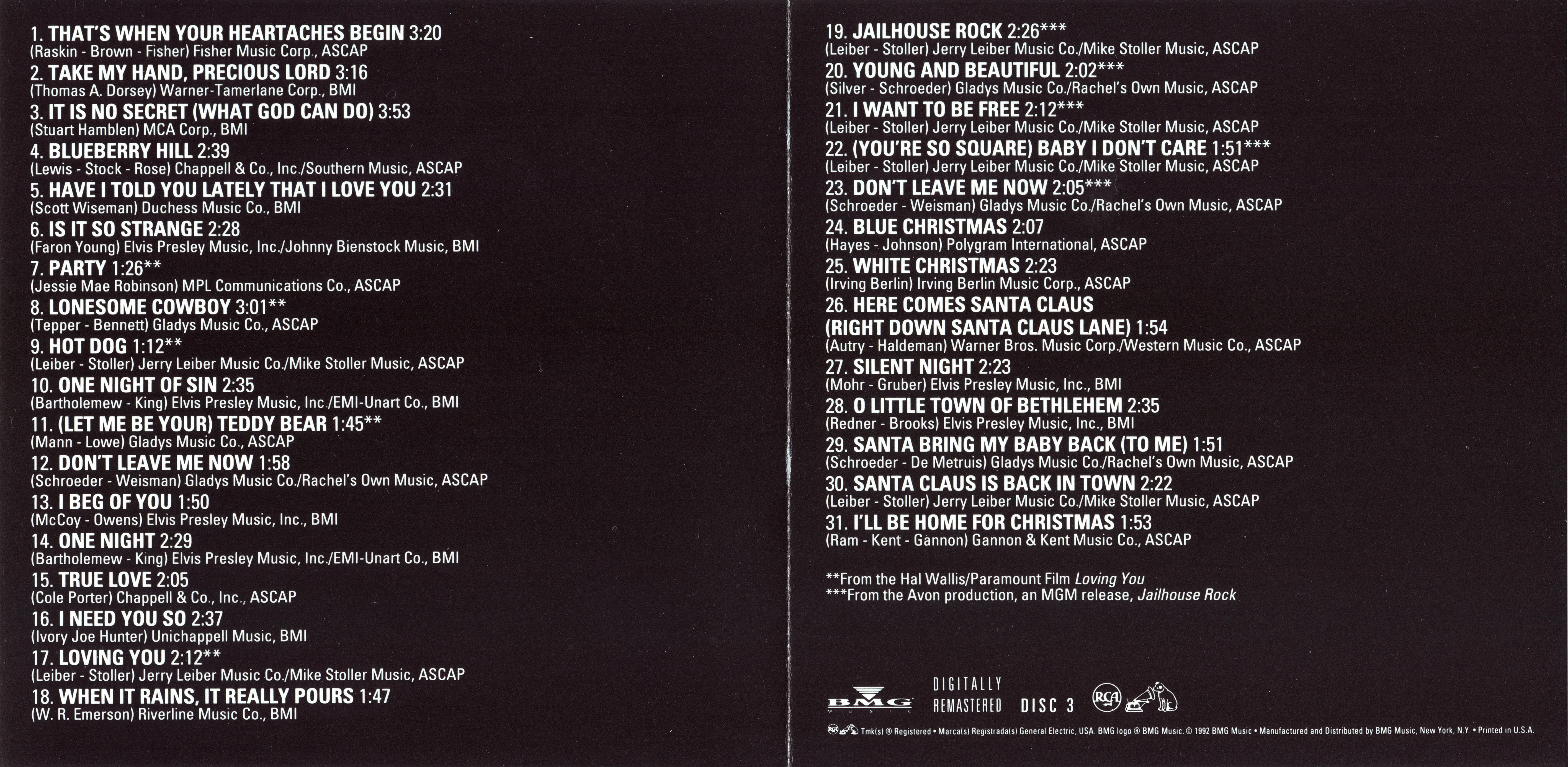 Elvis Presley  The Complete 50`s Masters 3 : Front + Inlay